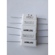 Resistor 5 Watt 0.5 r, r 10 ohm, r 0.22, r 0.33 r, r 0.47 r