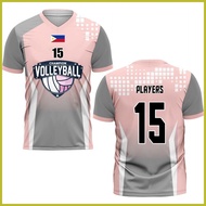 ┴ ✙ ❊ 【customization 】Jersey Vollyball Pink !NEW！ Design 2024 VOLLEYBALL FULL SUBLIMATED TSHIRTS Vo