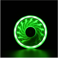 全城熱賣 - 機箱風扇12CM 極光日食 15燈單光圈 12025電腦機箱風扇（綠色）