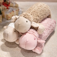 Original Cartoon Sheep Plush Pillow Soft Chubby Long Body Sheep Throw Pillow Flufy Soothing Sleeping