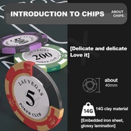 Texas Poker  Set Mat Texas Holdem Poker Multiplayer Set Rubber Cushion Clay Chip Ceramic Chip Aviati