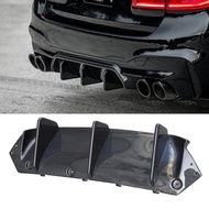 Real Carbon Fiber Rear Bumper Diffuser Spoiler Lip fits for BMW F90 M5 2019 UP