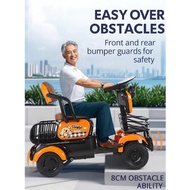 Electric Tricycle 4 Wheels Adults The Elderly Four Wheel Electric Scooter