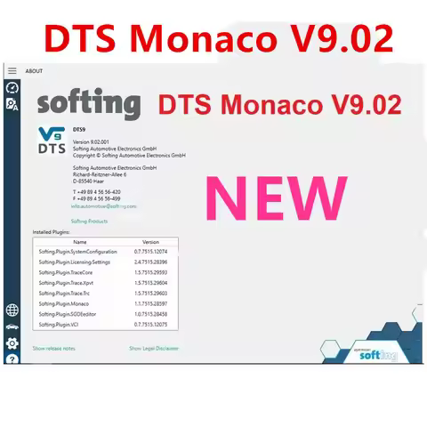 2025 Latest DTS Monaco V9.02/V8.16 Full license for mb star C4 Connector C5 multiplexer C6 VCI onlin