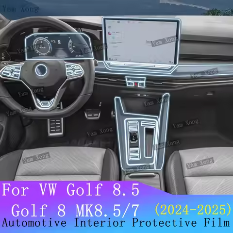For Volkswagen Golf 8.5 2025 Golf 8 MK8.5/7 Accessories interior film transparent Gear Panel GPS Nav