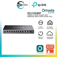 TP-Link Omada ES210GMP 10-Port Gigabit Easy Managed Switch with 8-Port PoE+
