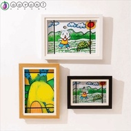 AARON1 Magnetic Flip Photo Frame, A4/A3 Elastic Straps Flip Art Photo Frame, Creative Front Opening 