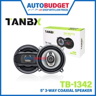 5inch 3-Way Speaker 350Watts TANBX TB-1342 5" Car Speaker Bass Speaker Pintu Kereta 5inci
