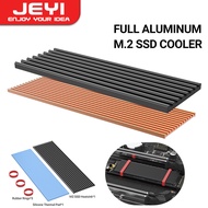 JEYI M.2 SSD Heatsink, Aluminum PS5 Radiator Solid State Drives Cooler Silicone Thermal Pad For NVME NGFF M2 2280 PCI-E SSD with Cooling Pad