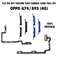 TOMBOL Oppo A74 4G on-off button A95 4G/ flexible volume replacementOriginal and inner button full s