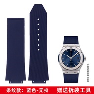 Dây Đeo Đồng Hồ Cao Su HUBLOT Classic Explode Cỡ Lớn 17 19MM Khóa Đính Cườm Hai Bên Dây Đeo Đồng Hồ