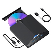 (GPBS) USB 3.0 Type-C External DVD RW CD Drive Burner Reader Player External Optical Drive for PC La