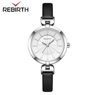 REBIRTH Jam Tangan Wanita Original Asli Anti Air Kulit Tali Busana Kasual Jam Tangan Cewek Aesthetic
