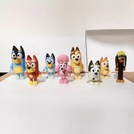 Cake Baking Decoration bluey Family bluey and Play House Toys Doll Joint Movable Doll Model Decorati