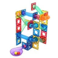 Magnetic Ball Run 110-pc Magnetic Tiles Expansion Pack Compatible Playmags, Connetix, Picasso, Magna