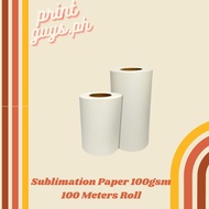 Quaff 12 Inches 8.2 Sublimation Paper 100gsm 100 Meters Roll