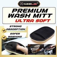 Ultra Soft Wool Wash Glove Car Wash Mitt Anti Scratch REDUCE SWIRL MARKS Car Wash Accessories Car Wash Glove Sarung Tangan Cuci Kereta  - Nano coating Malaysia