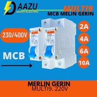 MCB MERLIN GERIN BIRU 2A 4A 6A 10A 16A 20A 32A 40A 63A MULTI9 2 4 6 10 16 40 AMPER BUKAN ORIGINAL mc