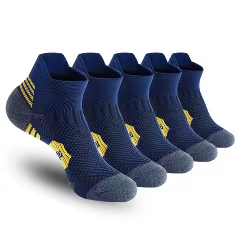 3 Pairs Professional MEN'S Sports Socks Outdoor Running Fitness Climbing Thick Quick Drying Towel Sh