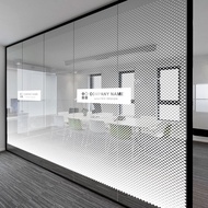 Office Glass Film/Company Glass Matte Frosted Film/Gradient Geometric Figure Glass Film/Glass Partit