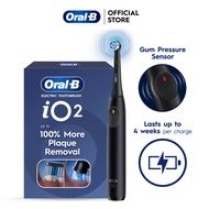 Oral-B iO 2 Clean & Gentle Electric Toothbrush Night Black, 1 Handle, 1 Clean & Gum Protect Brush He