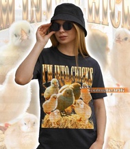 I'm Into Chicks Shirt Funny Cute Chick Tshirt Meme Hilarious Joke Sweatshirt Retro Bootleg Hoodie Un