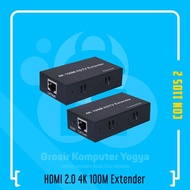 HDMI 2.0 4K 100M CAT5e CAT6 Low Power HDMI Extender Adapter