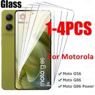 1-4Pcs Tempered Glass For Motorola Moto G86 Screen Protector Moto G56 G86 Power G86Power 5G Full Glu