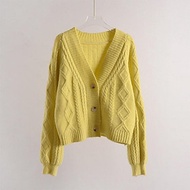 Áo cardigan len, Áo khoác len nữ chất liệu len dệt kim mềm mịn, Dáng croptop hách dáng, trẻ trung, C