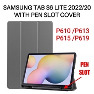 Samsung Tab S6 Lite 2024 2022 2020 P620 P625 P610 P613 P615 P619 With Pen Holder Smart Cover