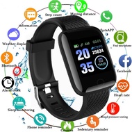❄ 116 PLUS Smart Bracelet Fitness Watch Heart Rate Blood Pressure Monitoring Exercise Pedometer IP67 Waterproof Screen Bracelet