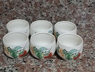 日本名瓷 庫山窯 柿子茶杯/湯吞杯 茶道具（一個價）