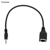 TREA 31cm Length 3 5mm 1 8 Male Jack TRS  Cable to RJ45 Ethernet Adapter Wire