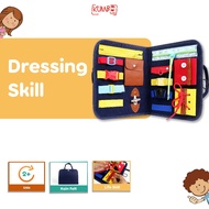 Educational Toys Busy Board Dressing Skill Sensory Board Busy Bag Montessori Toys for Children Monte