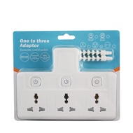 ❤Ready Stock❤  Original power socket, 3-way Splitter Adapter, universal socket plug converter, 3-socket universal / multi wall T-adapter, fast charging \ USB plug port, 3-pin plug