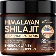 Shilajit Pure Himalayan Organic Resin | Lab Tested in USA | 500 mg Supplement for Men, Women | 85+ T