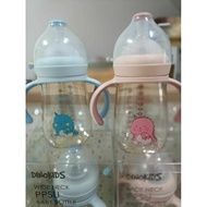 dinokids Tea-Colored Milk Bottle With Anti-Choking Nipple Like Mother's Size 9 Ounces