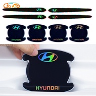 GTIOATO Laser Car Door Handle Film Door Bowl Protector Car Accessories For Hyundai Matrix I10 Elantr