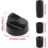 Set Penggantian Tombol Suis Dapur Gas Hitam Universal, Tombol Kawalan, Tombol Pemanggang, Sesuai unt