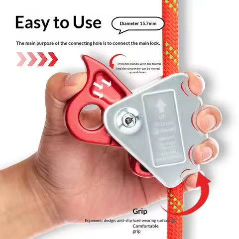 Rope Camnal Outdoor High-altitude Work Rope Grab Fall Arrestor Anti-fall Self-locking Climbing Rock