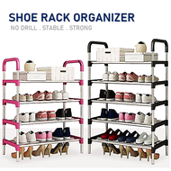 DIY Stainless Steel Tier Layer Shoes Storage Rack Adjustable Shoe Cabinet Organizer Drying Shelf / R