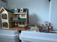 森林家族 絕版綠丘連 廚房兒童床電視機家具