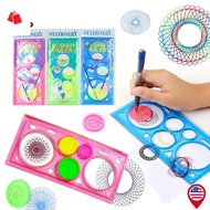 BK-Multi-function Interesting Puzzle Spirograph Drawing Ruler/ Geometric Ruler Art Drafting Tools Ch