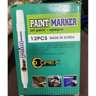 1BOX（12PCS）Orex Paint Maker- ( White/Gold/Red/Blue/Pink/Black/Green ) Made in Korea