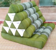 三角枕，2 折，10 個隔層，50 x 120 厘米，Khit 枕頭，靠墊枕頭，木棉枕頭，Khit 圖案木棉床墊。