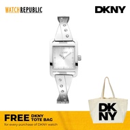 [FREE GIFT] DKNY City Bangle Silver Stainless Steel Analog Quartz Watch For Women DK1L005M0015