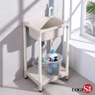 [特價]LOGIS 49*40CM 小巧塑鋼 水龍頭洗衣槽(洗手槽)A1012