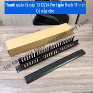 19 inch Rack Mount 1U 12/24 Port Cable Management Bar