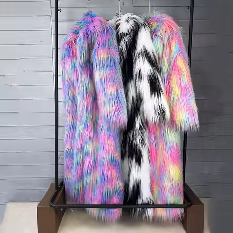 Imitation Fox Fur Faux Fur Women 2025 New Winter Fur Coat Faux Fox Fur Coat Imitation Beach Wool Jac