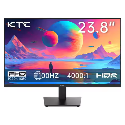 24 inch 1080P Monitor 100Hz, FreeSync Gaming Moniter, PC Monitors for Office, HDMI, VGA, Earphone Po